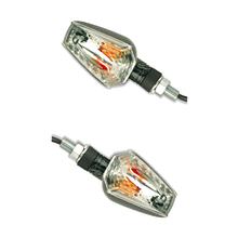 Blinker Set M10 Carbon-Look Beamer klar, kurz (2 Stück)