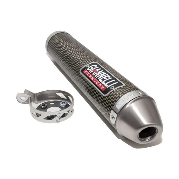 Endschalldämpfer / ESD Giannelli mit ABE für Aprilia RS / Tuono 125 - Aramid Look