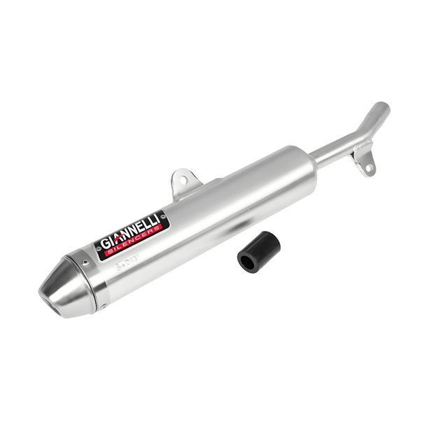 Silencieux sport ovale en aluminium Giannelli pour Yamaha DT 125 R / DTR 125 Type: DE03 / 4BL