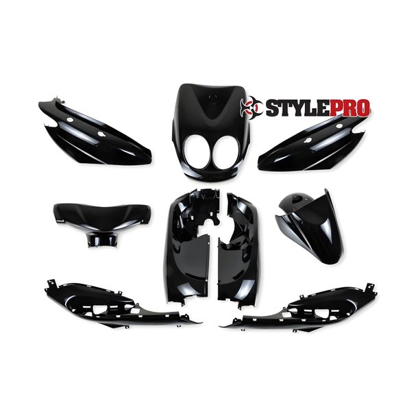 Cover for Yamaha Neos, MBK Ovetto, metallic - black