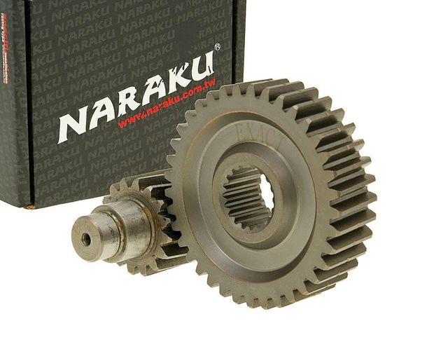 Transmisión secundaria Racing Naraku 16/37 + 25% para GY6 125 / 150cc 152 / 157QMI