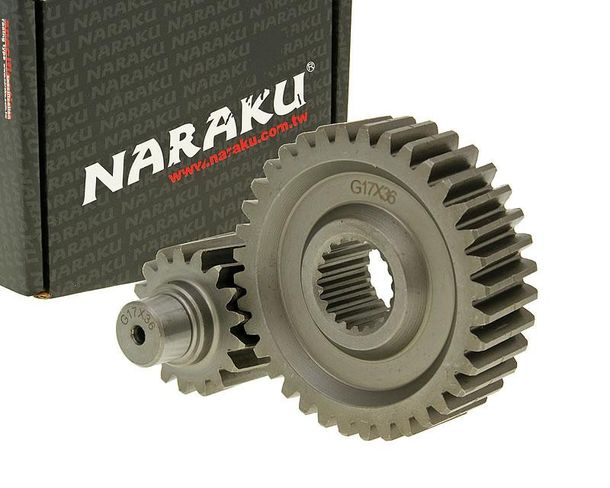 Naraku Racing 17/36 +31% secundaire transmissie voor GY6 125/150cc 152/157QMI