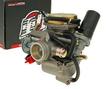 Vergaser Naraku 24mm membrangesteuert für GY6 4-Takt 85-180ccm / 139QMB, Aprilia / Piaggio 125-150ccm 4T