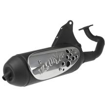 Auspuffanlage Yasuni Eco mit Zulassung für Minarelli liegend, Yamaha Aerox Cat, Aprilia SR Racing LC Malaguti F12 Phantom AC Neos MBK Nitro Jog RR WWW R REX Rex Naked