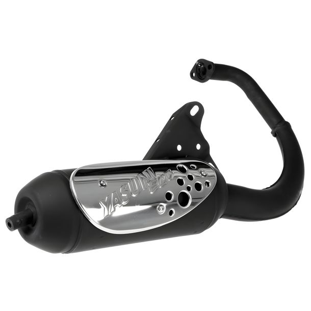Auspuffanlage Yasuni Eco mit Zulassung für Minarelli stehend, Yamaha BWS NG, MBK Booster Aprilia SR AC Rocket Bump Slider Stunt Spy Amico Spirit GL Zuma II 50 ccm