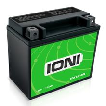 IONI AGM Batterie 12V 10Ah ITX12-BS Rollerbatterie / Motorradbatterie, wartungsfrei versiegelt vorgeladen kompatibel mit YTX12-BS 51012