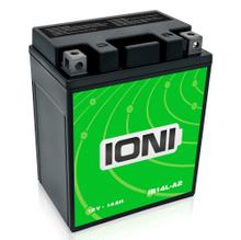 IONI AGM Batterie 12V 14Ah IB14L-A2 Rollerbatterie / Motorradbatterie, wartungsfrei versiegelt vorgeladen kompatibel mit YB14L-A2 CB14L-A2 YB12AL-A2