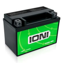 IONI AGM Batterie 12V 8Ah ITX9-BS Rollerbatterie / Motorradbatterie, wartungsfrei versiegelt vorgeladen kompatibel mit YTX9-BS YTX9L-BS
