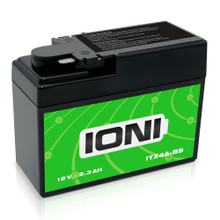 IONI AGM Batterie 12V 2,3Ah ITX4A-BS Rollerbatterie / Motorradbatterie, wartungsfrei versiegelt vorgeladen kompatibel mit ITR4A-BS YTR4A-BS YTX4A-BS FTX7A-BS 50415