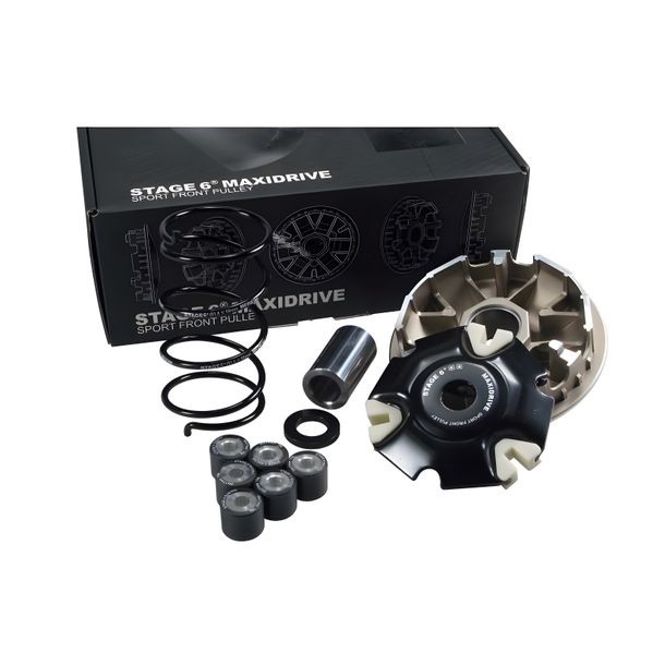 Variator Stage6 MAXIDRIVE, inkl. Variorollen 20x17mm - 10.0gr / Gegendruckfeder, Piaggio LEM 125ccm 4T für Piaggio Liberty 3V New Fly i.e. 125 / 150 ccm