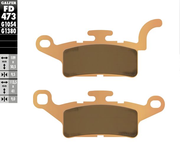 Pastiglie dei freni Galfer FD473G1380 Metallo sinterizzato SCOOTER