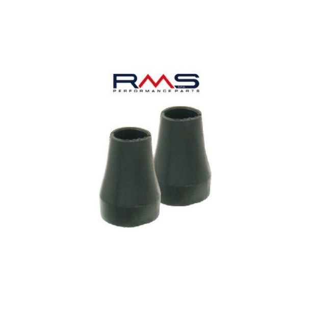 Bottes en caoutchouc pour tenir T5 Vespa PX PK tous les modèles cosa - Ø 22mm, noir, 2 pièces