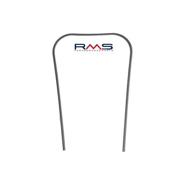 Monoschlitzrohr / Kantenschutz Beinschild RMS - Kunststoff silber - für Vespa PX80-200/PE/Lusso/T5 Classic