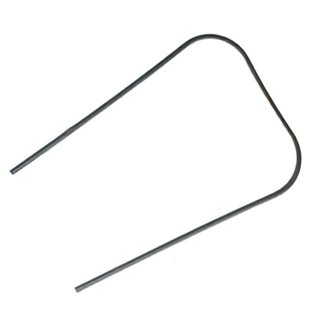 Monoschlitzrohr / Kantenschutz Beinschild RMS - Kunststoff silber - für Vespa PX80-200/PE/Lusso/T5 Classic