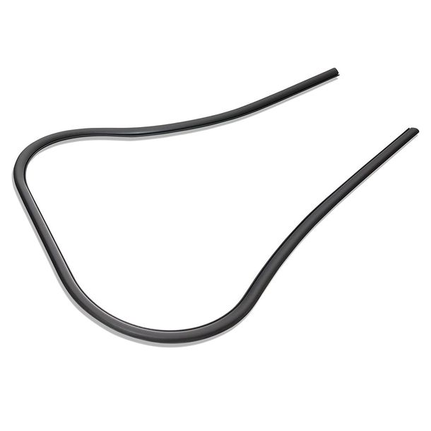 Monoschlitzrohr / Kantenschutz Beinschild RMS - schwarz - für Vespa PK XL 50-125