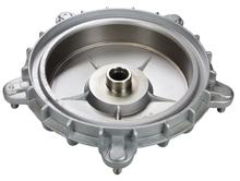 Bremstrommel hinten RMS, silber für Vespa PX Sprint etc. - 10" Felgen offen, Ø innen 150mm, Wellendichtringsitz 27mm