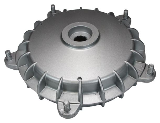 Rear brake drum RMS, silver for Vespa PX Sprint etc. - 10 'wheels open, inner Ø 150mm, 30mm oil seal seat