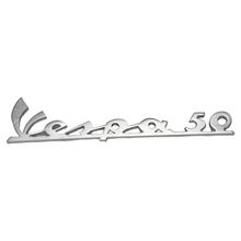 Emblem / Nápis "Vespa 50" pro Vespa 50 L - 3 kolíky 135x35 mm