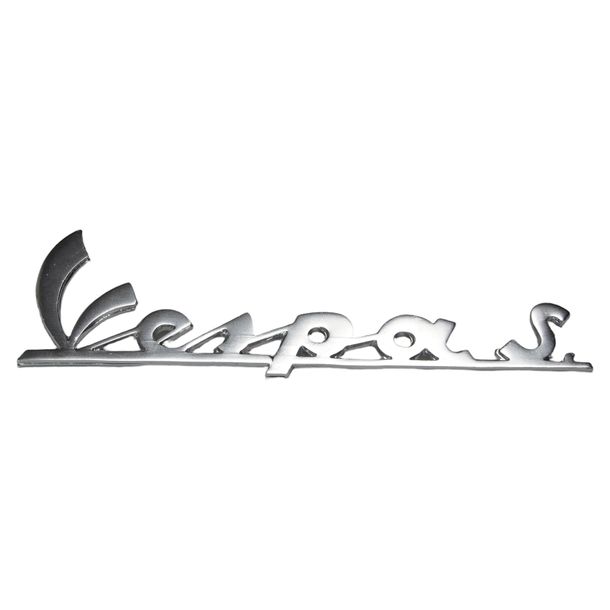 Emblème / emblème "Vespa S." pour Vespa 150 Sprint etc. - 3 broches 150x45mm