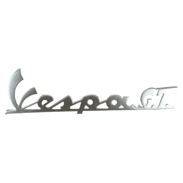 Emblem / Schriftzug " Vespa G.T. " für Vespa 125 GT VNL2 - 3 Pins 160x45mm Lochabstand 145mm