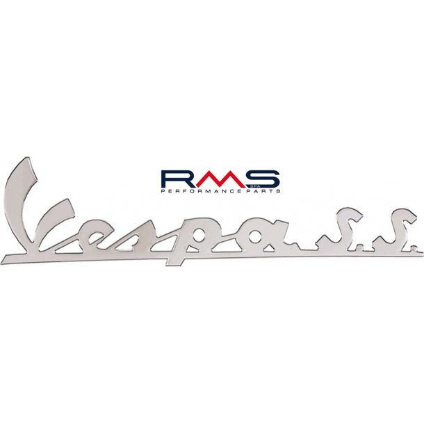 Emblème / emblème "Vespa SS" pour Vespa 180 SS Super Sport - 3 broches Entraxe 175mm
