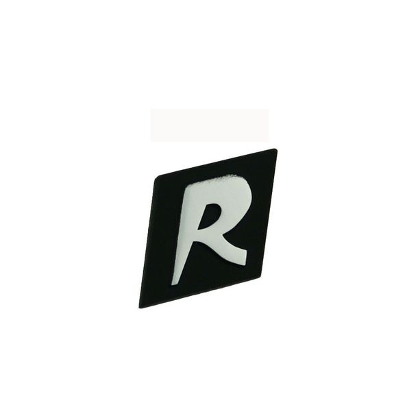 Emblème / logo "R" pour Vespa GT R VNL2T - 2 broches Entraxe 19mm