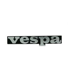 Emblem / Nápis "Vespa" s černým podkladem pro boční kryt Vespa PK 50 - 125
