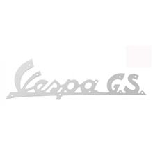 Emblema / letras "Vespa G. S." para Vespa 150 GS - remaches de fijación con 10 140x45 mm - Aluminio