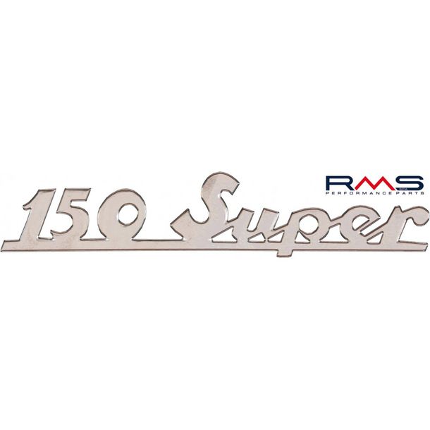 Emblème/lettrage « 150 Super » pour Vespa 150 Super VBC1T - Ecartement 4 broches 98mm