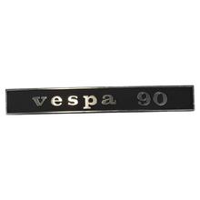 emblema/letras «vespa 90" para Vespa 90 V9A1 - 2 pines 132x17mm distancia entre orificios 110mm