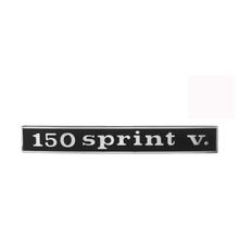 Emblema / logotipo "150 Sprint v." Vespa Sprint Veloce 150-2 pasadores agujero 132x17mm espaciamiento 110mm