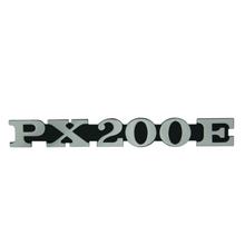 Emblem / Schriftzug " PX 200 E " für Vespa Seitenhaube PX 200 - 2 Pins 162x20mm Lochabstand 105mm
