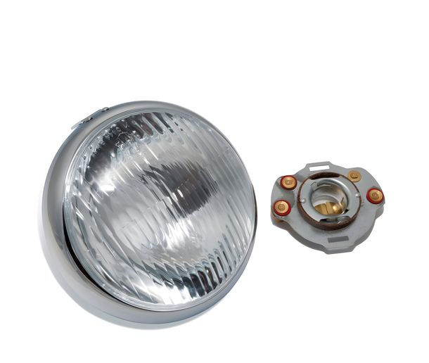 Phare + Bague de lampe Siem pour Vespa 150 Année de fabrication 1955 - 1956