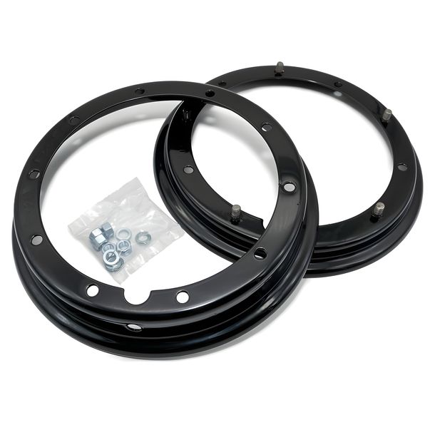 Rim divisé noir 10,2 RMS - 10 « pour Vespa 50-125 / PV / ET3 / PK / S / XL / XL2 / 125 GT-TS / GL 150 etc