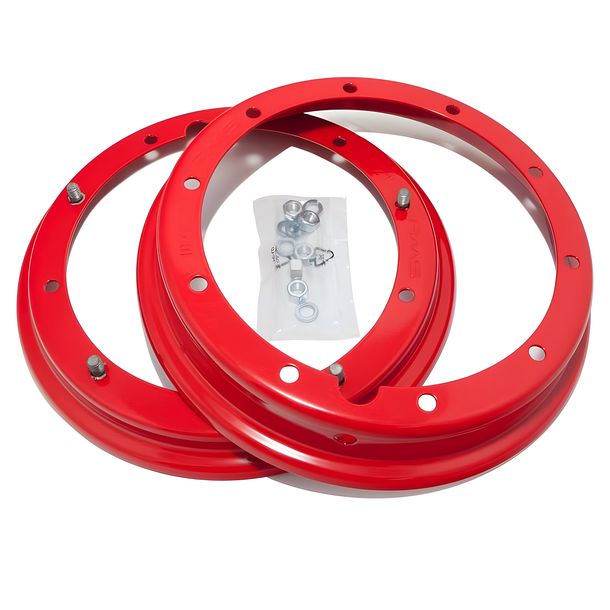 Rim divisé rouge 10,2 RMS - 10 « pour Vespa 50-125 / PV / ET3 / PK / S / XL / XL2 / 125 GT-TS / GL 150 etc