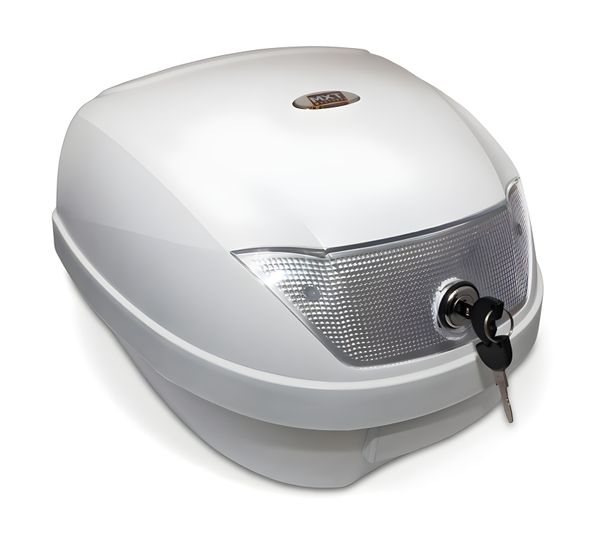 TopCase MXT Helmet Case 26 Liter with Bracket, white