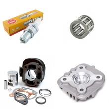 Cilinder-Set MXT Standard 50cc AC 10mm compleet met cilinderkop, bougie en naaldlager voor Minarelli liggend AC
