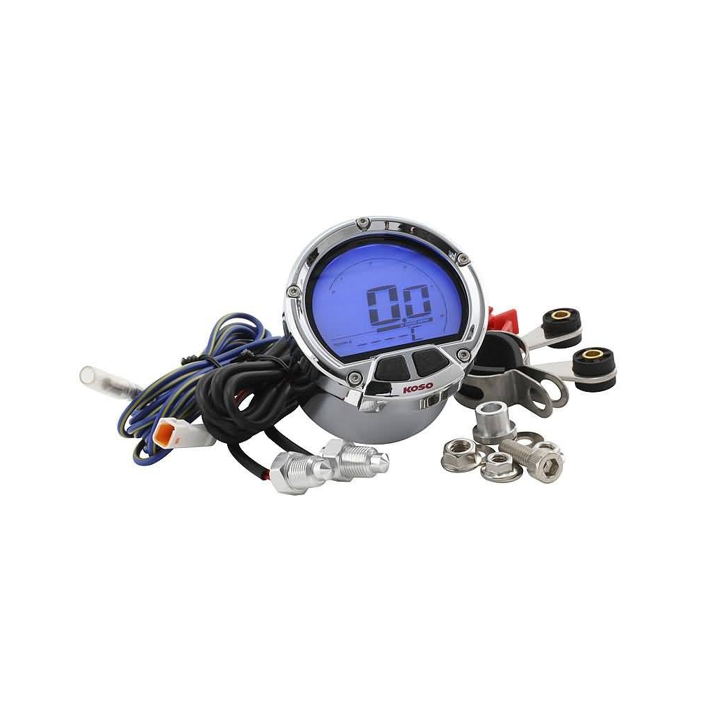 Tacómetro/termómetro Koso D55 DL-02R (pantalla LCD, máx. 250 grados C, máx.  20000 rpm)  Heavy Tuned: Precios baratos para piezas de scooter, piezas de  motocicleta, ciclomotor, Vespa y más