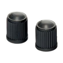 Ventilkappen (2er Set) schwarz - Kunststoff Roller / Motorrad / Mofa etc.