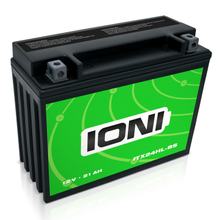 IONI AGM Batterie 12V 21Ah ITX24HL-BS Quad ATV Batterie / Motorradbatterie, wartungsfrei versiegelt vorgeladen kompatibel mit Y50-N18L-A YTX24HL-BS 12-N50-18L