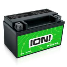 IONI AGM Batterie 12V 6Ah ITX7A-BS Rollerbatterie / Motorradbatterie, wartungsfrei versiegelt vorgeladen kompatibel mit YTX7A-BS CTX7A-BS MG7A-BS-C