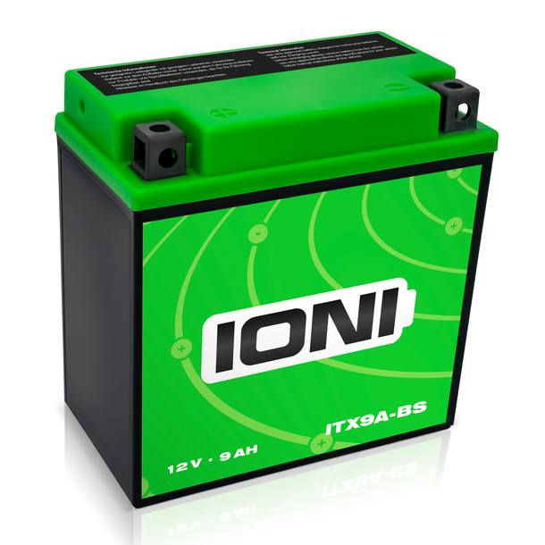 Batterie IONI AGM 12V 9Ah ITX9A-BS Motorrad ähnl YB9-B 50914 YB9-9 CB9-B GM9Z-4B – Bild 1