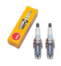 NGK bougieset 2x BKR7EKC bougie-onderdrukte, 19,0 mm lange draad, Ø 14,0 mm, 2-massa-elektrode, 7354