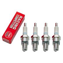 Zündkerzen Set NGK 4x BR8EG Racing-Zündkerze / Rennzündkerze entstört, 19,0mm Langgewinde Ø 14,0mm, 3130 / 3992