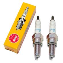 Zündkerzen Set NGK 2x CPR8EA-9 Zündkerze entstört, 19,0mm Langgewinde Ø 10,0mm, 2306