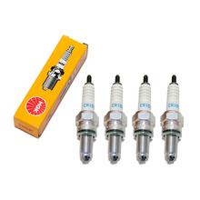 Conjunto de Velas de Ignição NGK 4x CR10EK, Vela de Ignição Suprimida, Rosca Longa 19,0mm Ø 10,0mm, Eletrodo Dupla Massa, 2360