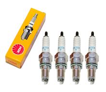 Zündkerzen Set NGK 4x CR7EH-9 Zündkerze entstört, 19,0mm Langgewinde Ø 10,0mm, 3486