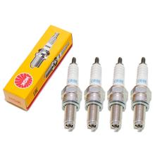 Zündkerzen Set NGK 4x CR8E Zündkerze entstört, 19,0mm Langgewinde Ø 10,0mm, 1275 / 4854 / 5671