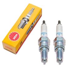 Zündkerzen Set NGK 2x CR8EH-9 Zündkerze entstört, 19,0mm Langgewinde Ø 10,0mm, 5219 / 5666 / 6791