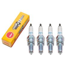 Zündkerzen Set NGK 4x CR8EH-9 Zündkerze entstört, 19,0mm Langgewinde Ø 10,0mm, 5219 / 5666 / 6791